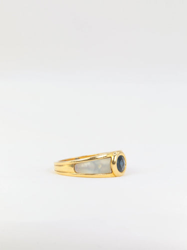 Bague Bague Vintage Mauboussin Nacre Saphir 58 Facettes 410