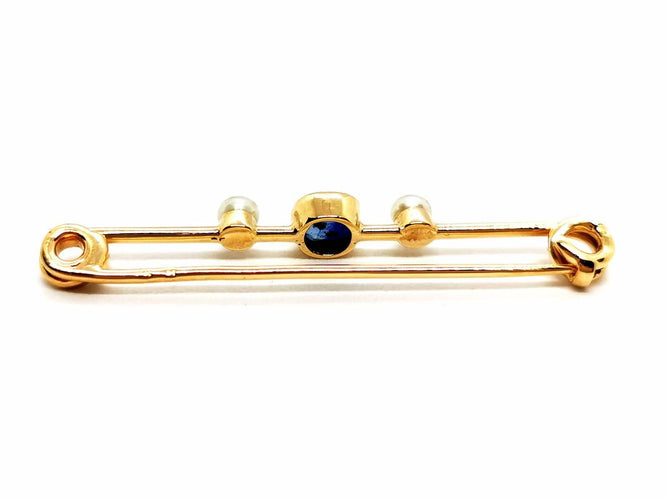 Broche Broche Or jaune Saphir 58 Facettes 1752244CN