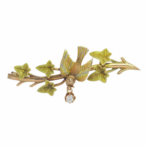 Broche Broche en or jaune, diamant 58 Facettes 23054-0120