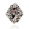 Bague 53 Bague ancienne argent émail 58 Facettes 22-072