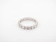 Bague 55 bague alliance t55 en or blanc 18k pavage complet 18 diamants 1.7ct 58 Facettes 252656