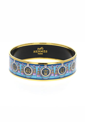 Bracelet Bracelet HERMES Email Large en Email, Plaqué or 58 Facettes 49604-44787