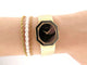 Montre vintage montre PIAGET octogonal onyx 26mm or jaune 18k mecanique 58 Facettes 254507