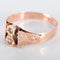 Bague Bague or rose Napoléon III Perles fines 58 Facettes