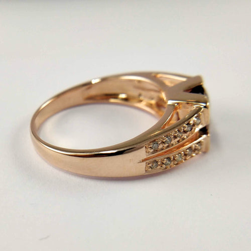 Bague Bague en or rose Diamants et tourmaline 58 Facettes 5587