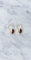 Boucles d'oreilles Dormeuses gouttes de grenat or rose 58 Facettes