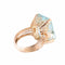 Bague BAGUE "SOUVERAINE" OR JAUNE & AIGUE-MARINE 58 Facettes BO/220116