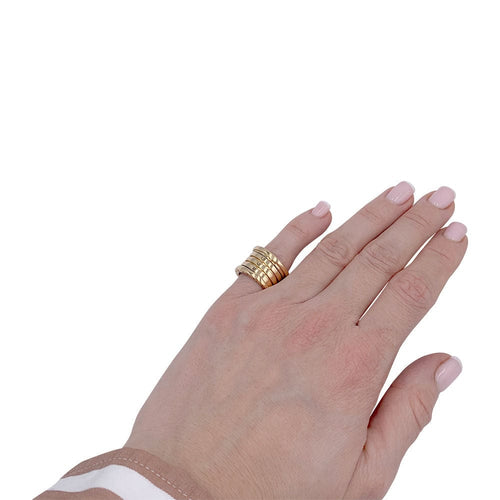 Bague 46 Bague Bulgari, "BZero1", or jaune 58 Facettes 32150