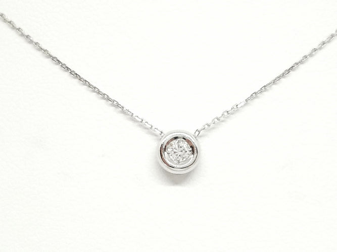 Collier Collier Or blanc Diamant 58 Facettes 579108RV
