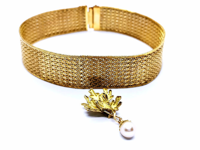 Collier Collier Ras de cou Or jaune Perle 58 Facettes 947222CD