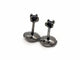 Boucles d'oreilles Boucles d'oreilles Puces Or noir Diamant 58 Facettes 578733RV