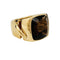 Bague 49 Bague chevalière Chaumet, "Lien", or jaune, quartz fumé. 58 Facettes 30844