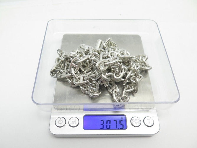 Collier rare collier HERMES sautoir chaine d'ancre 120cm 307gr ceinture argent 58 Facettes 253897
