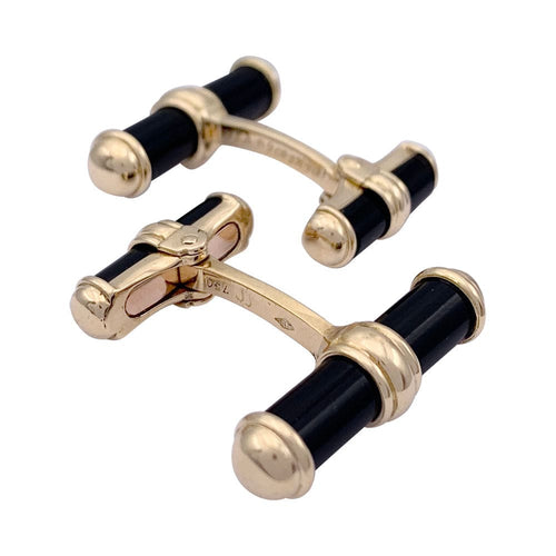Boutons de manchette Boutons de manchette Van Cleef & Arpels, or jaune et onyx. 58 Facettes 32626