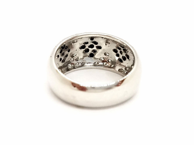 Bague 55 Bague Or blanc Diamant 58 Facettes 757307CN