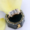 Bague 63 Bague ancienne rétro 3 saphirs 58 Facettes 17-337C