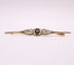 Broche Broche Art-déco Or jaune et platine, saphirs et diamants 58 Facettes