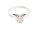 Bague 53 Bague Solitaire Or blanc Diamant 58 Facettes 06343CD