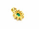 Pendentif Pendentif Fleur Or jaune Emeraude 58 Facettes 06530CD