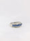 Bague 54.5 Bague jonc Or blanc Diamants Saphirs 58 Facettes J165