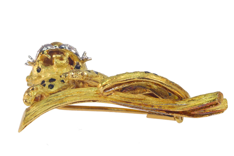 Broche Broche léopard en Or jaune & diamants 58 Facettes 22130-0011