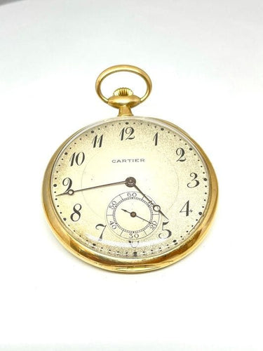Montre Montre de poche mécanique or jaune signée Cartier/Tiffany and co 58 Facettes