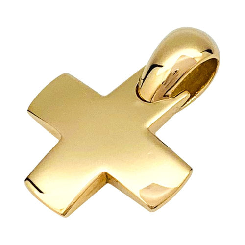 Pendentif Pendentif et chaîne Pomellato "Croix" en or jaune. 58 Facettes 31732