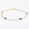 Bracelet Bracelet saphirs et chaine en or 58 Facettes 23-178