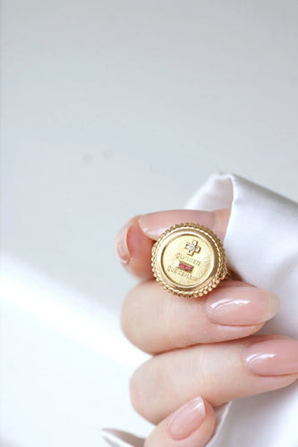 Bague AUGIS  - Bague d'amour vintage 58 Facettes