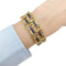 Bracelet Bracelet vintage, or jaune, émail. 58 Facettes 31987