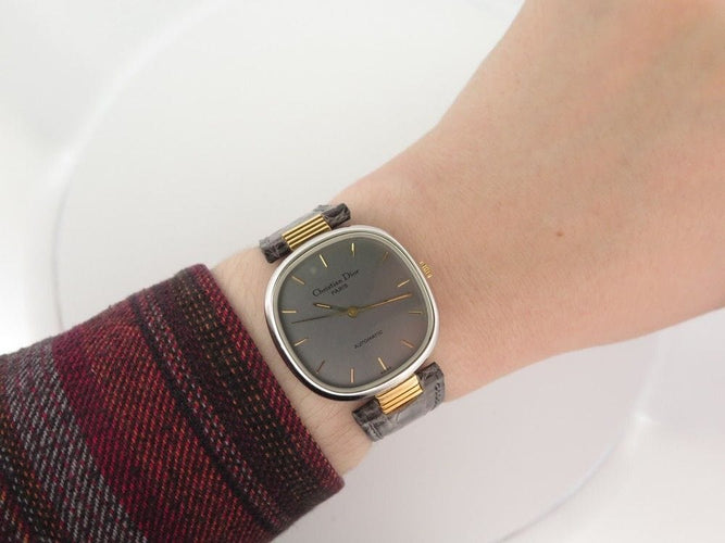 Montre vintage montre CHRISTIAN DIOR 19.13.01 automatique 32 mm or et acier 58 Facettes 250448