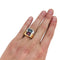 Bague 55 Bague chevalière deux ors sertie de deux spinelles. 58 Facettes 31274