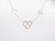 Collier collier POIRAY coeur entrelace multi 80-84 en or blanc 18k 58 Facettes 253874
