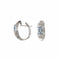 Boucles d'oreilles Boucles d'oreilles créoles diamants et aigues-marines 58 Facettes 19103