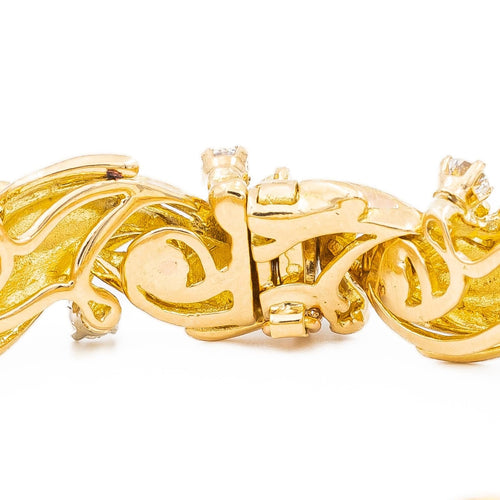 Bracelet Bracelet Semi-Rigide Or jaune Diamant 58 Facettes 2041092CN
