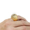 Bague 52 Bague dôme deux ors et diamants. 58 Facettes 30710