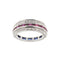 Bague 55 Bague Art Déco avec saphirs, rubis et diamants 58 Facettes 28944