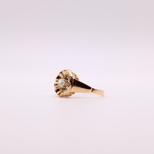 Bague Diamant Or jaune Années 50 58 Facettes