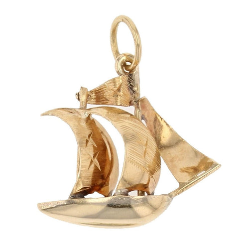 Pendentif Pendentif navire or jaune 58 Facettes 22-304