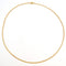 Collier Chaine or jaune maille marine limée 58 Facettes 05-069