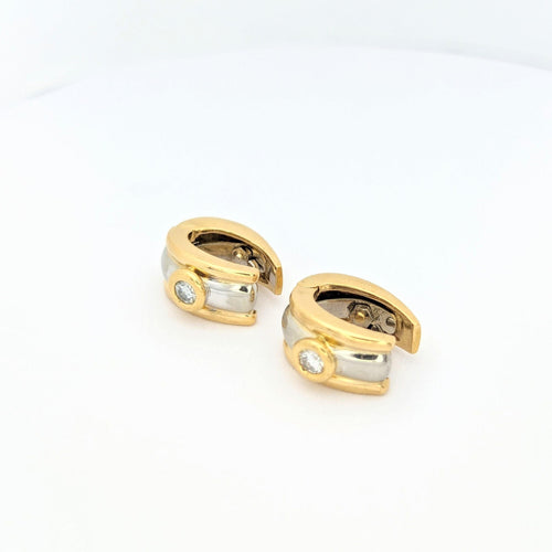 Boucles d'oreilles Boucles d'oreilles 2 Ors Diamants 58 Facettes 28905