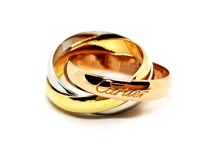 Bague 47 Cartier Bague Alliance Trinity Or jaune 58 Facettes 1512616CN