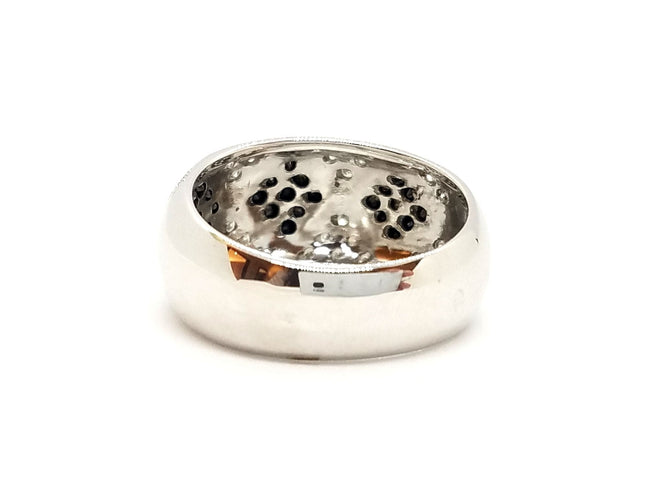 Bague 55 Bague Or blanc Diamant 58 Facettes 757307CN