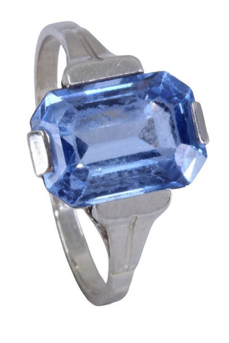 Bague 55 BAGUE TOPAZE ART DÉCO 58 Facettes 073901