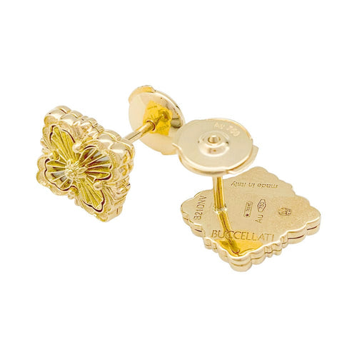 Boucles d'oreilles Boucles d'oreilles Buccellati "Opéra Tulle" en or jaune et nacre. 58 Facettes 31472