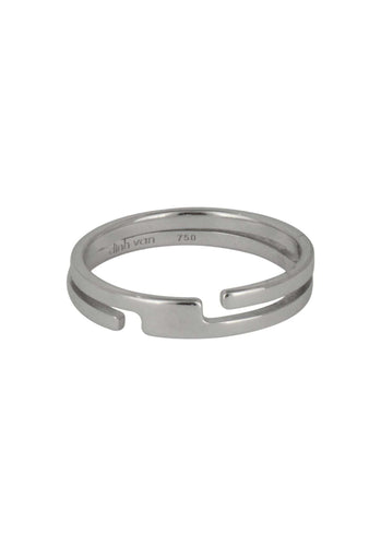 Bague 61 Bague DINH VAN Seventies PM en Or Blanc 58 Facettes 36496-30910