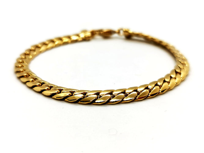 Bracelet Bracelet Maille anglaise Or jaune 58 Facettes 1089690CD