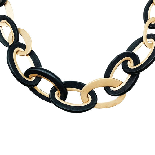 Collier Collier Pomellato "Victoria" or rose et jais. 58 Facettes 30763