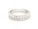 Bague 54 Bague Demie alliance Or blanc Diamant 58 Facettes 578776RV