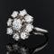 Bague 52 Bague fleur de diamants ancienne 58 Facettes 21-528